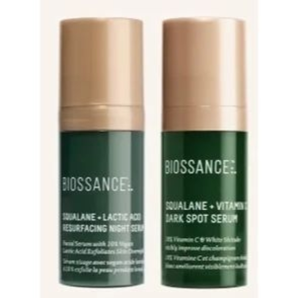Biossance Travel Serums 2pc Skincare Set